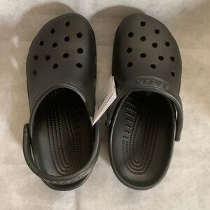 NWT CROCS Classic Black Mules